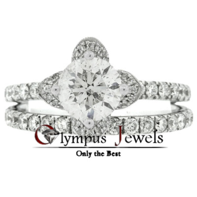 2.92CT H-SI2 CERTIFIED DIAMOND ENGAGEMENT RING 18KW